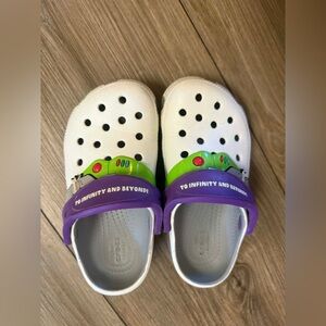 Kids White and Purple Character Clogs - To Infinity and Beyond